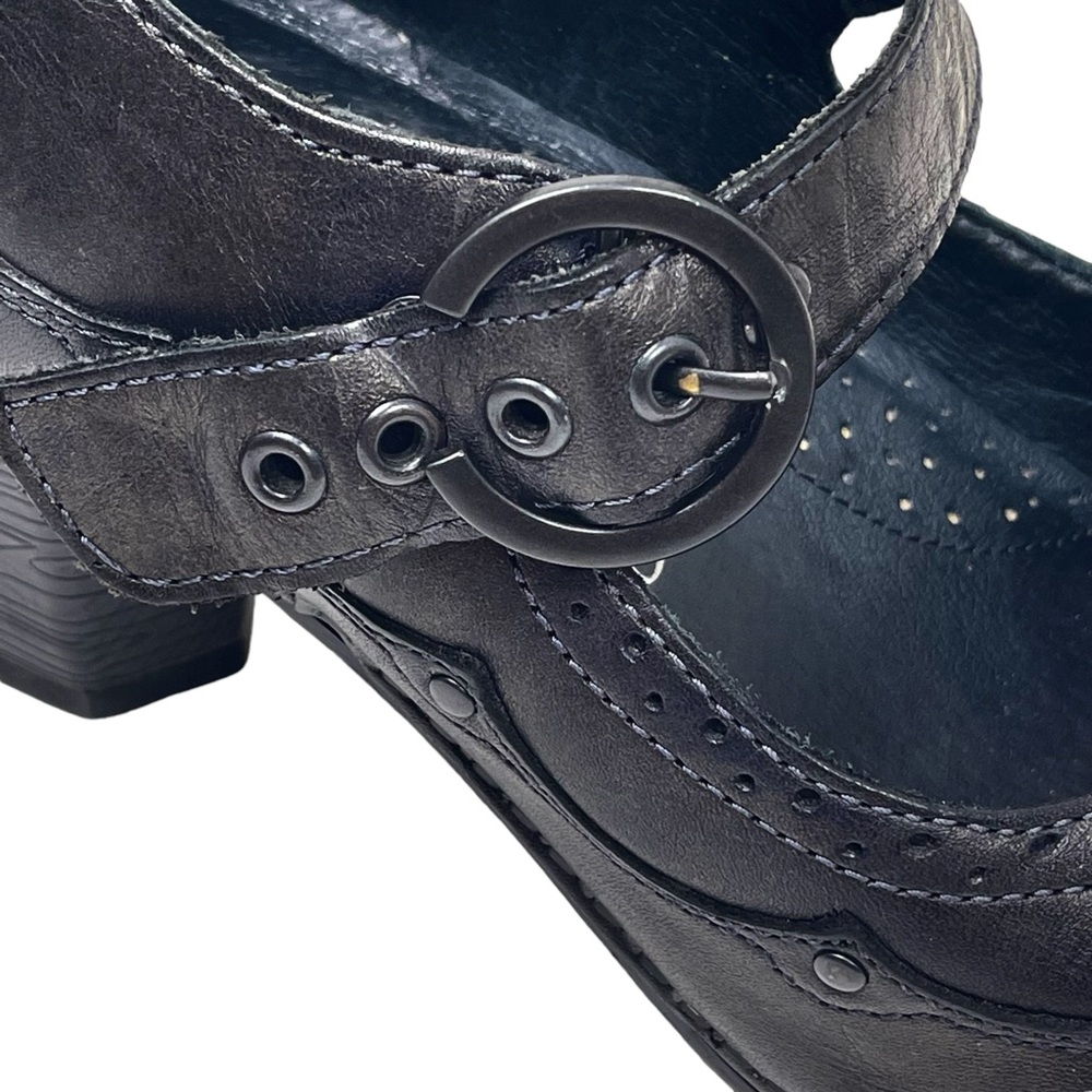 DANSKO Nevin Leather Mary Jane Size 37 EU / 6.5 -7 US Western Buckle Heeled Shoe - Picture 8 of 12